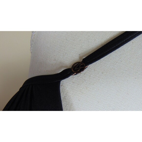 Victorias Secret Black Bikini Top Size 36D Wire Padded Push up Halter Swim 36 D - Picture 3 of 7